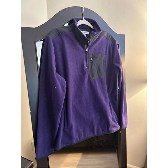 NEW Amazon Essentials Men's Quarter-Zip Polar Fleece Jacket L - Picture 4 of 4